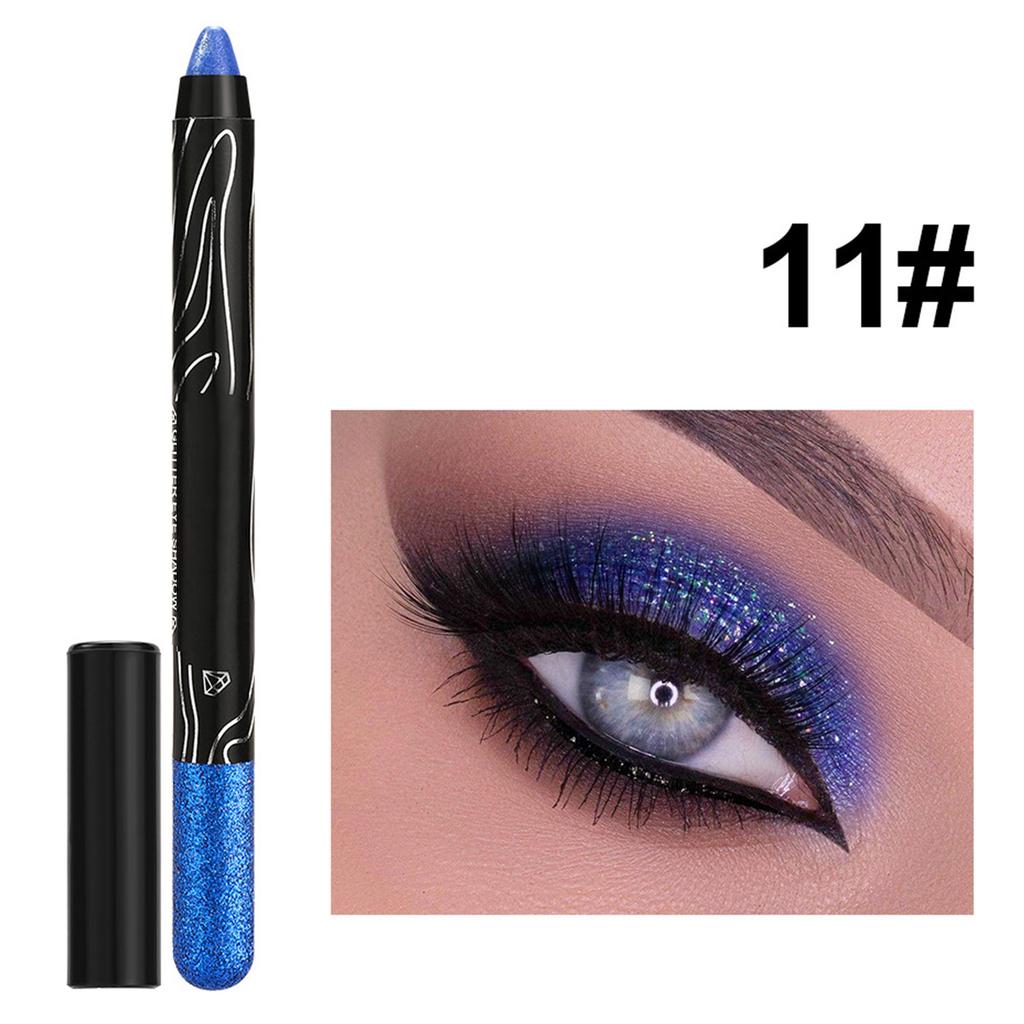 Waterproof Shimmer Eyeshadow Pen with Glitter and Pearlescent Finishes for Long Lasting Sparkly Eye Makeup