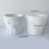 Candles Holder Resin Mold,Cement Gypsum Flower Pot Silicone Molds Epoxy Resin Casting Molds for DIY Jewelry Storage Box