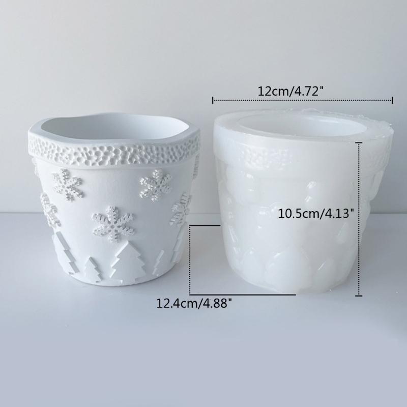 Candles Holder Resin Mold,Cement Gypsum Flower Pot Silicone Molds Epoxy Resin Casting Molds for DIY Jewelry Storage Box