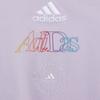 Adidas W Gfx Tee Logo Print Short Sleeve T-Shirt Women Tops Purple HB6594