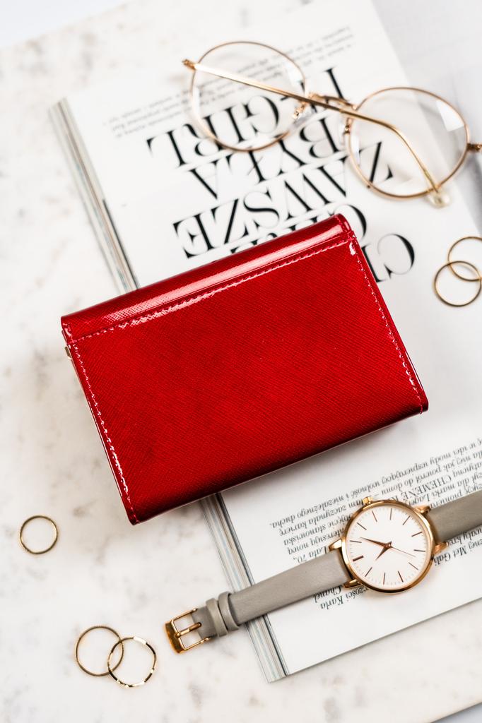 Women's Leather Wallet PTN PH30-1-SAF-1970 RED