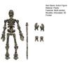 3D Printed Skeleton Action Figure Multi-Jointed Movable Articulated Skeleton Toy Collectible Desktop Decoration for Kids Artists Collectors