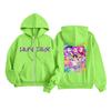 Kids Fashion Women's Lightweight Long Sleeve Zipper Hoodie Printed Hoodie With Pockets