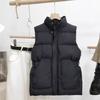 Women's Puffer Vest Casual Sleeveless Hooded Zip Up Jacket Quilted Stand Collar Coat with Pockets Winter Warm Outerwear