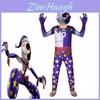 Sundrop Fnaf Clovn Cosplay Îmbrăcăminte Băieți Fete Body Mască Petrecere Salopetă Perfectă pentru Halloween Cosplay și Petreceri