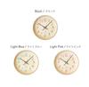 KATOMOKU plywood clock 21, light pink, km-120LP, wall clock with continuous second hand, 25.2cm diameter (quartz clock)