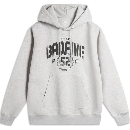 Li Ning Свитшот Li-Ning BadFive Мужской Хизер Серый Водяной Серый AWDU263-8 EU XXL серый