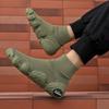 Outdoor Men Short Boots Designer Soft Casual Sneakers Breathbale Mens Socks Shoes Slip-On Flat Lightweight Walking Sport Shoes
