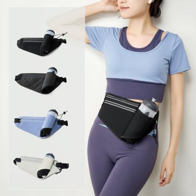Hydration Waist Bag Waterproof Waist Pack with Water Bottle Holder Reflective Strips