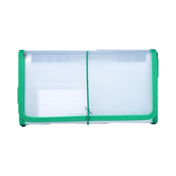 

13 Pockets Receipt Organizers Expanding Accordions Waterproof File Folder Office Supplies зелёный