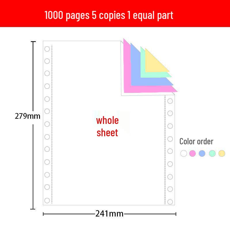 Multi-part Computer Print Paper: One, Two, Three, Four, Five-Part; Includes Delivery Note and Receipt Forms