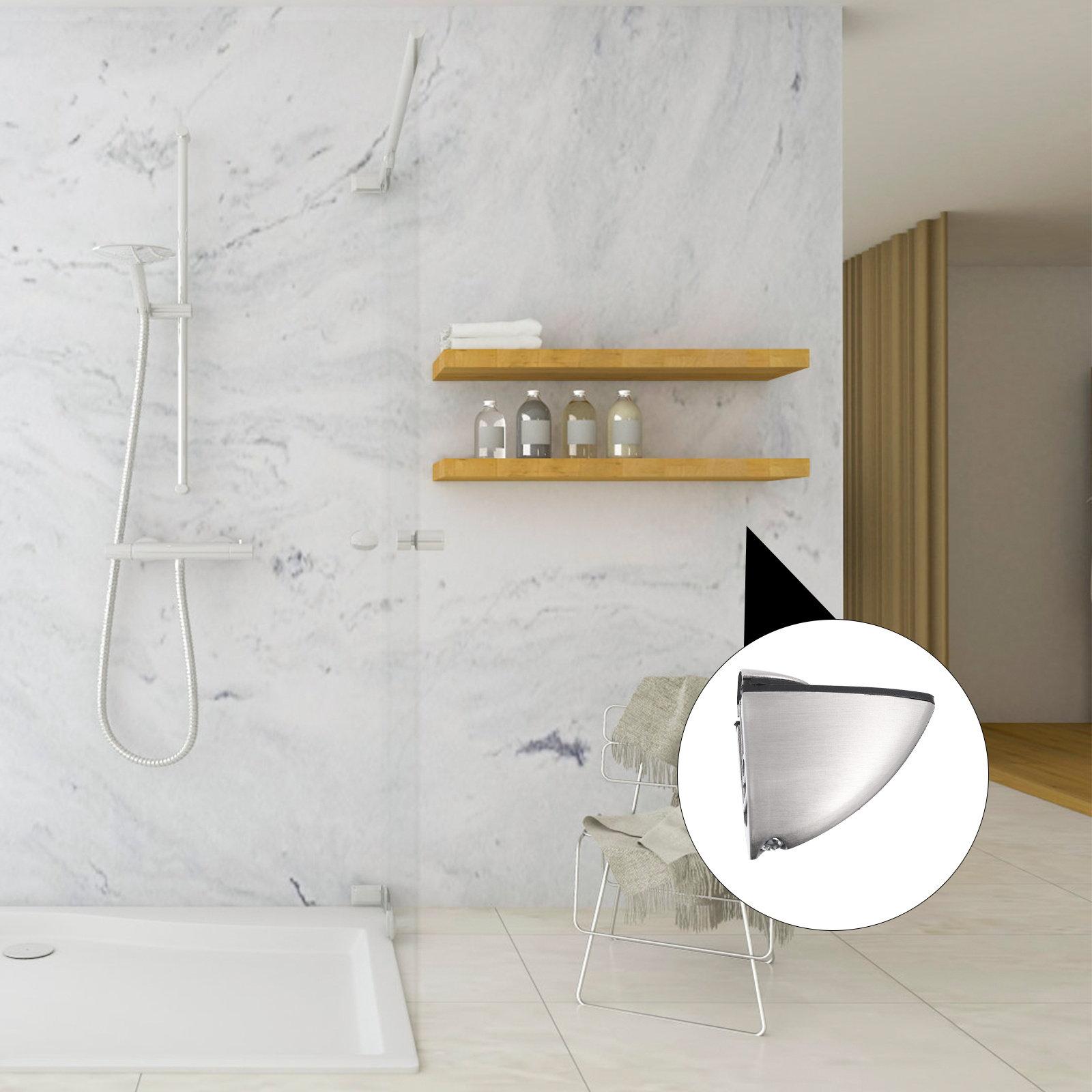 

4 Pcs Shelf Bracket Clamps Furniture Support Stainless Steel Brackets Glass Locking Pegs other