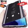 Inteligentne etui z klapką lustrzaną dla Samsung Galaxy S25 S24 S23 S21 S20 S10 Ultra Plus + FE A50 A51 A32 A71 A70 A30 A31 A32 4G 5G Pokrowiec