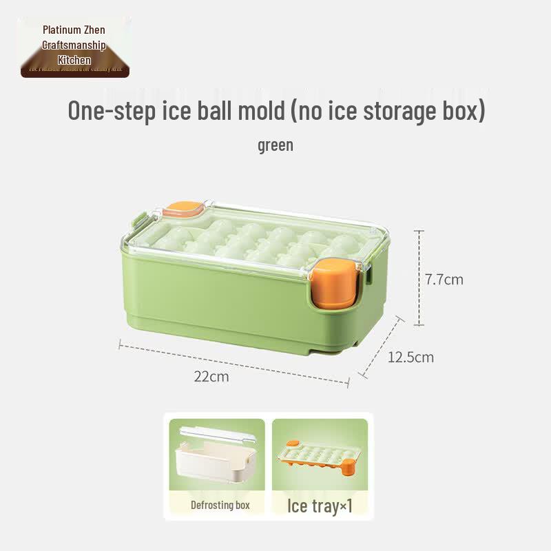BoZhen One-Press Silicone Sphere Ice Mold & Storage
