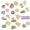 Enamel Design Football Series Pendant Green Color DIY Earrings Charms  Necklace Making
