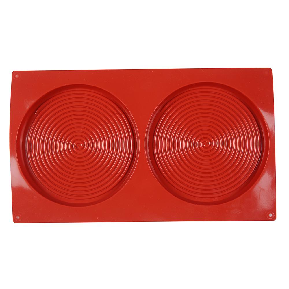 Große Silikon-Kuchenform Scheiben Keksausstecher 2 Löcher Runde Zylinder Schokolade Muffin Sandwiches Seifenform für Keks Süßigkeiten Gelee