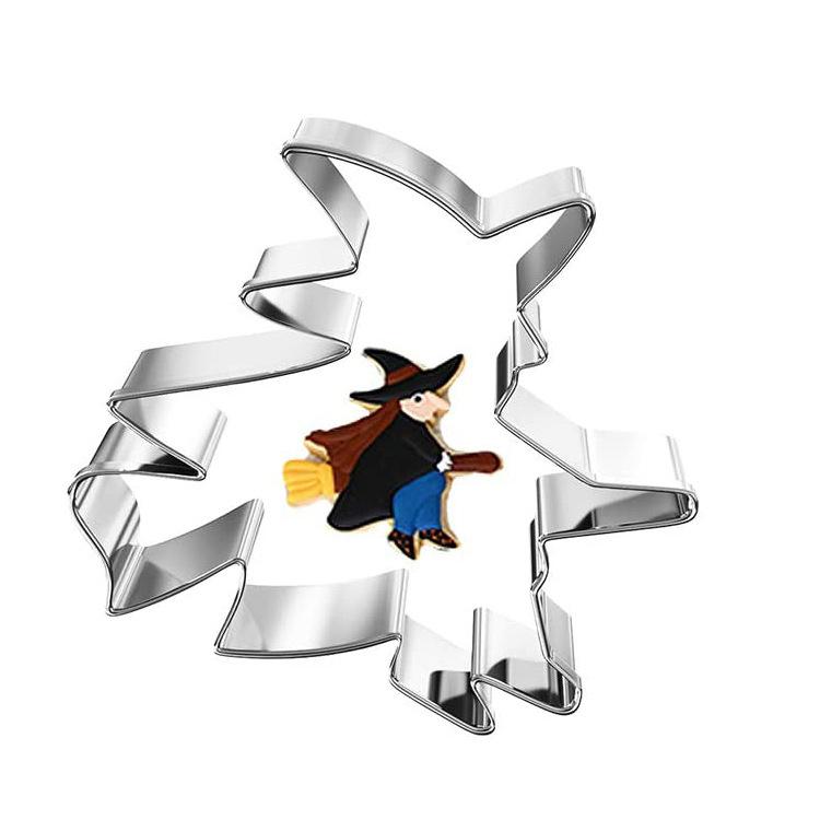 

Металлические формочки для печенья на Хэллоуин, призрак, помадка, декор для торта, тыква, паук, кекс, форма для шоколадного печенья, кондитерская, инструмент для подложки