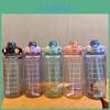 Stilvolle 2000ml Sport-Wasserflasche mit Strohhalm, Hüpfender Weltraumbecher, Perfekt für Draußen und Sport