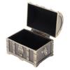 Velvet Lining Jewelry Storage Case Zinc Alloy Metal Treasure Chest  Home Decoration