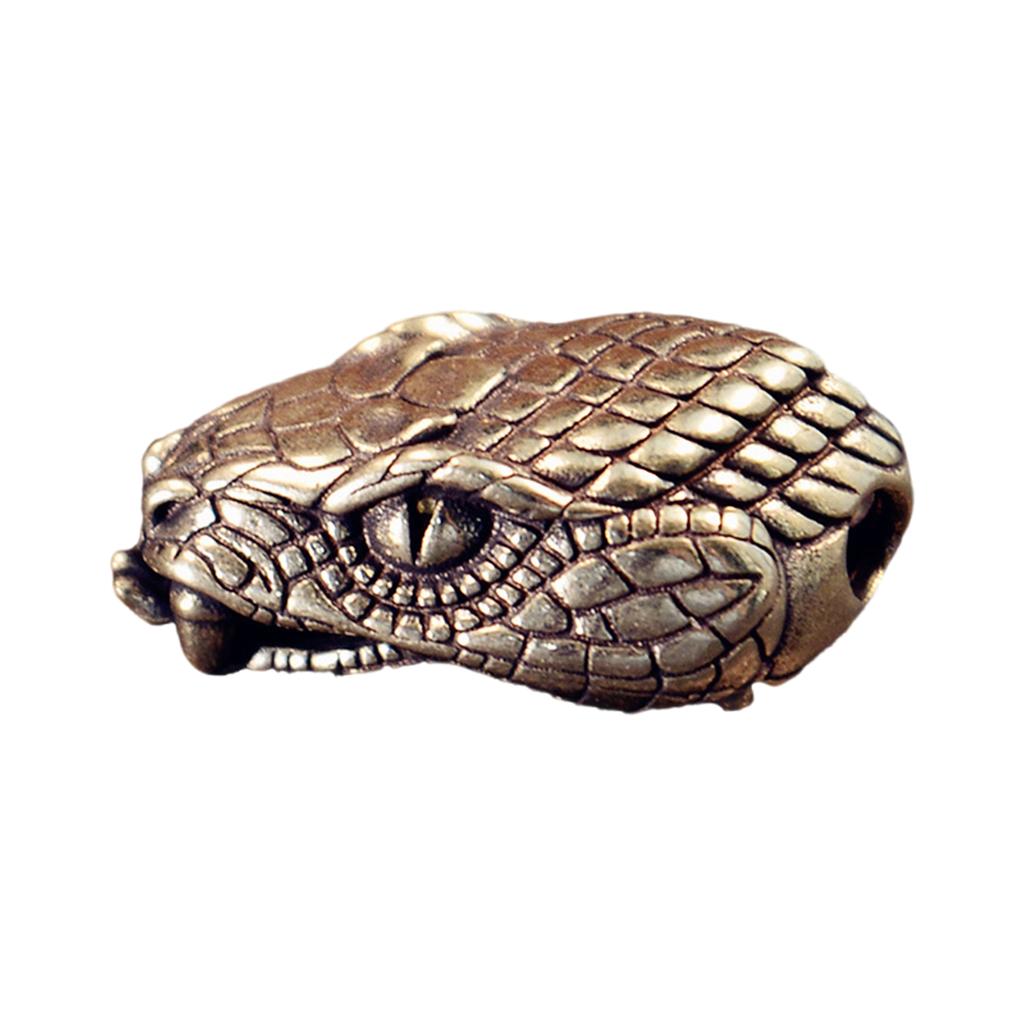 Unique Snake Head Metal Beads Pendant for Paracord and DIY Enthusiasts Jewelry Making Paracord Bead