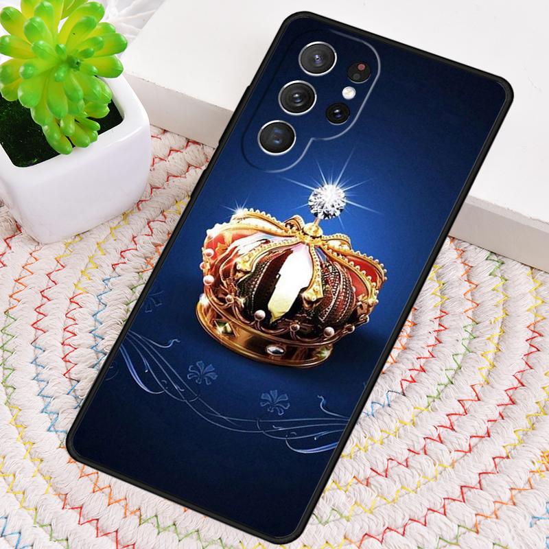 Deluxe Crown Phone Case for Samsung Galaxy note 10 pro S26 Ultra S23 S24 FE S25 S21 S22 PLUS shockproof Cove