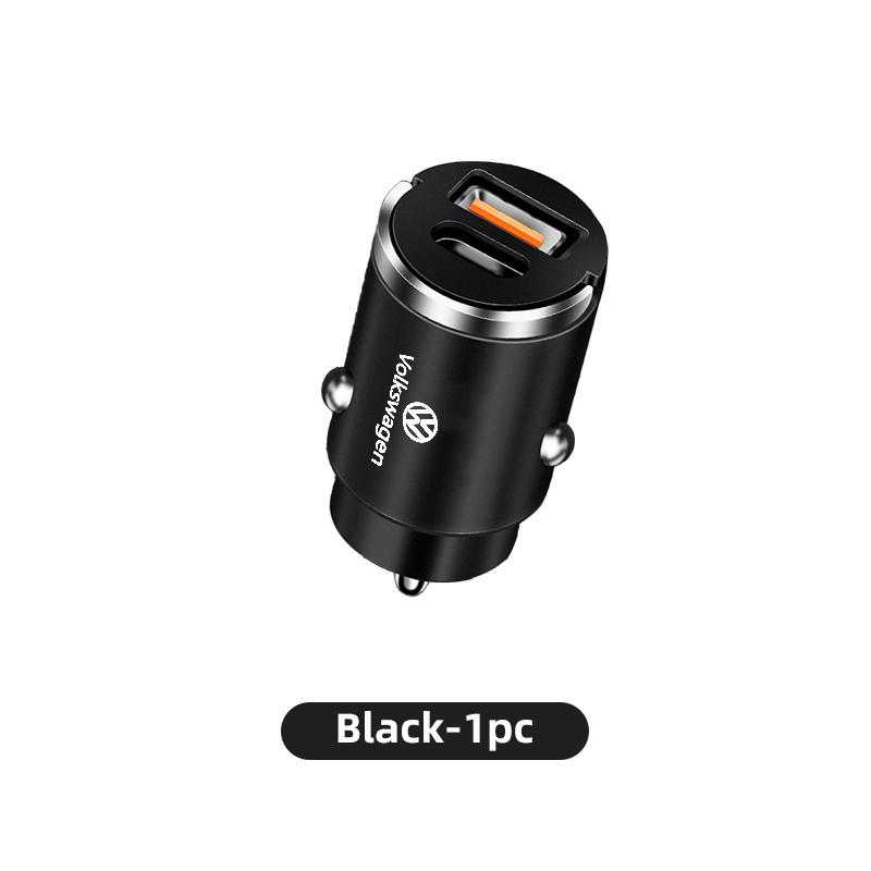 Mini Car Charger Fast Charging USB Type C Car Phone Charger For Volkswagen VW Scirocco Jetta Beetle Golf Passat Polo Tiguan zo5