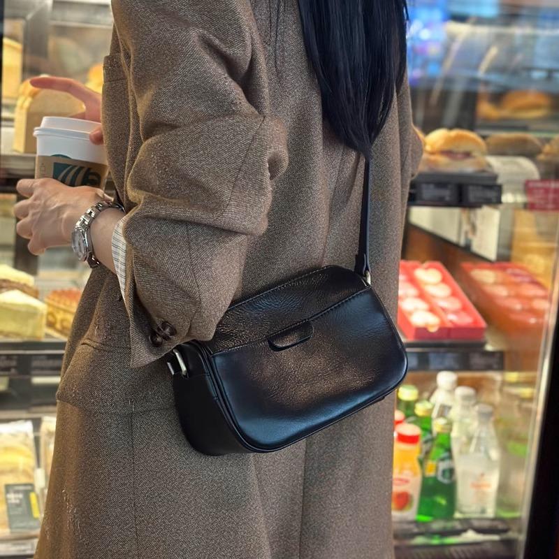 Real Cow Leather Ladies Crossbody Bag 2026 New Women's High Quality Handbag Small Commuter Luxury Shoulder Bag Easy To Match