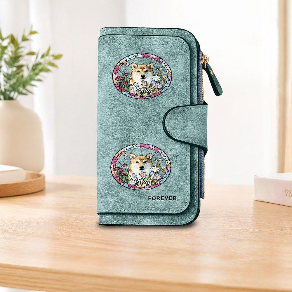 Shiba Inu Luluy Long Zipper Wallet, Large Capacity Card Holder, Unisex Clutch Bag, Fashionable Zipper Coin Purse, Suitable for Daily Use, A Great