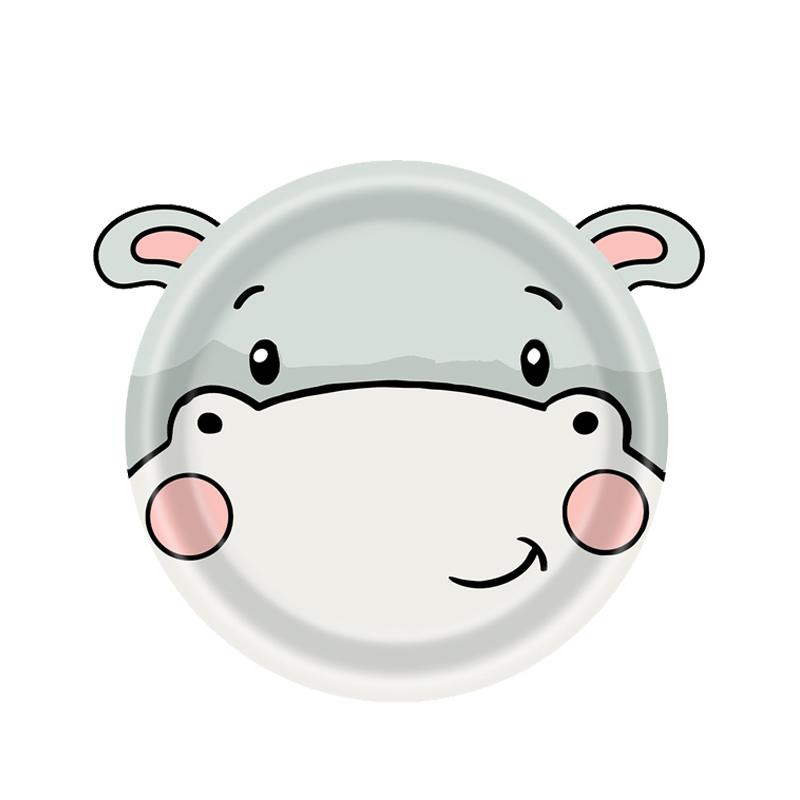 10pcs Farm Animals Party Paper Plates Cow Sheep Duck Chick  Disposable Plate Kids Children Birthday Tableware Parties Supply