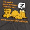 Garfield Unisex Adult Stay Awake T-Shirt