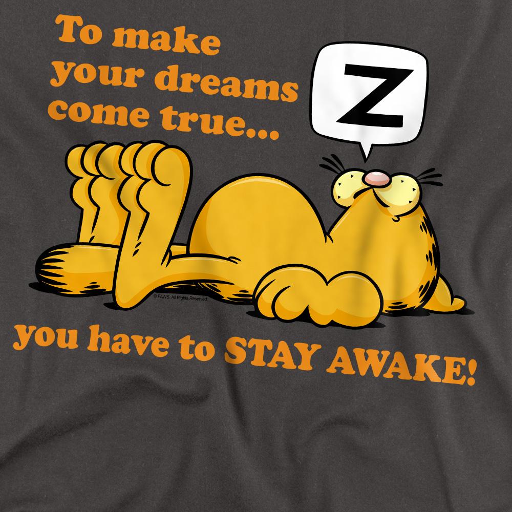 Garfield Unisex Adult Stay Awake T-Shirt