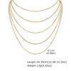 Mehrschichtige dünne Halsketten Minimalistisch für Damen Zierlich Vergoldeter Edelstahl Stapelbare Ketten Halskette Schmuck
