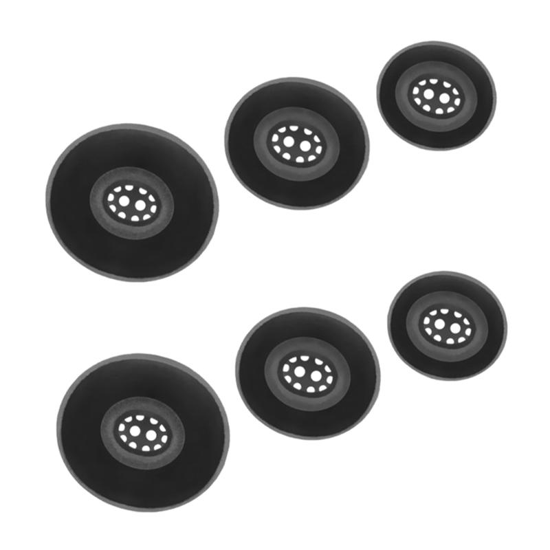 1 комплект сменных амбушюр для внутриканальных наушников Buds 4, мягкий силикон, моющиеся, многоразовые, простая установка чёрный