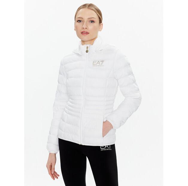 EA7 Emporio Armani 8NTB23 TNF8Z 0101 White Regular Fit Mid-Season Jacket