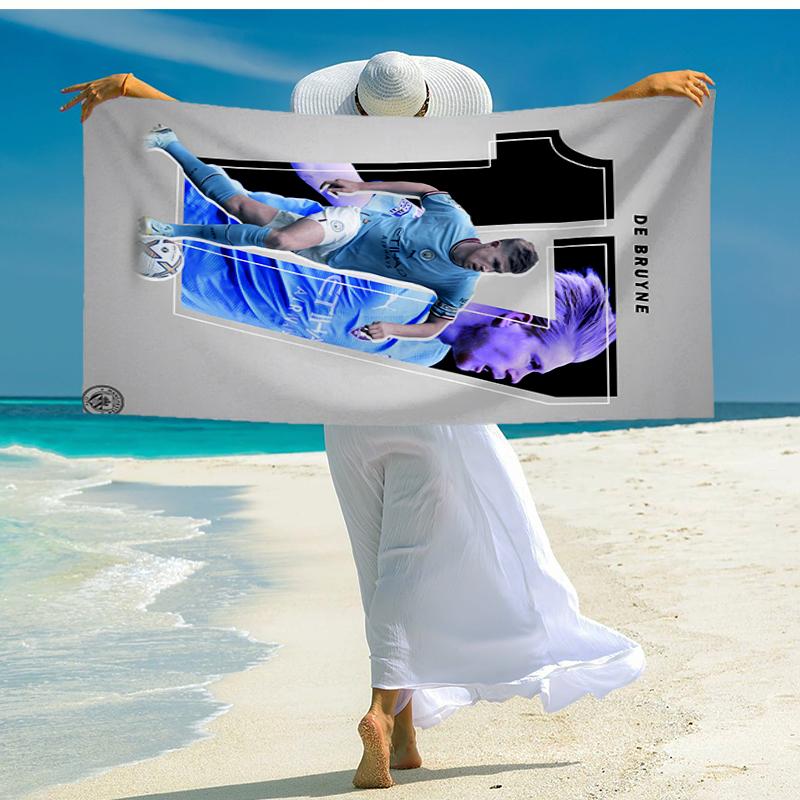 Kevin De Bruyne Fashion Beach Towel: Ideal for Summer Adventures Soft, absorbent and quick drying suitable for swimming and bathing
