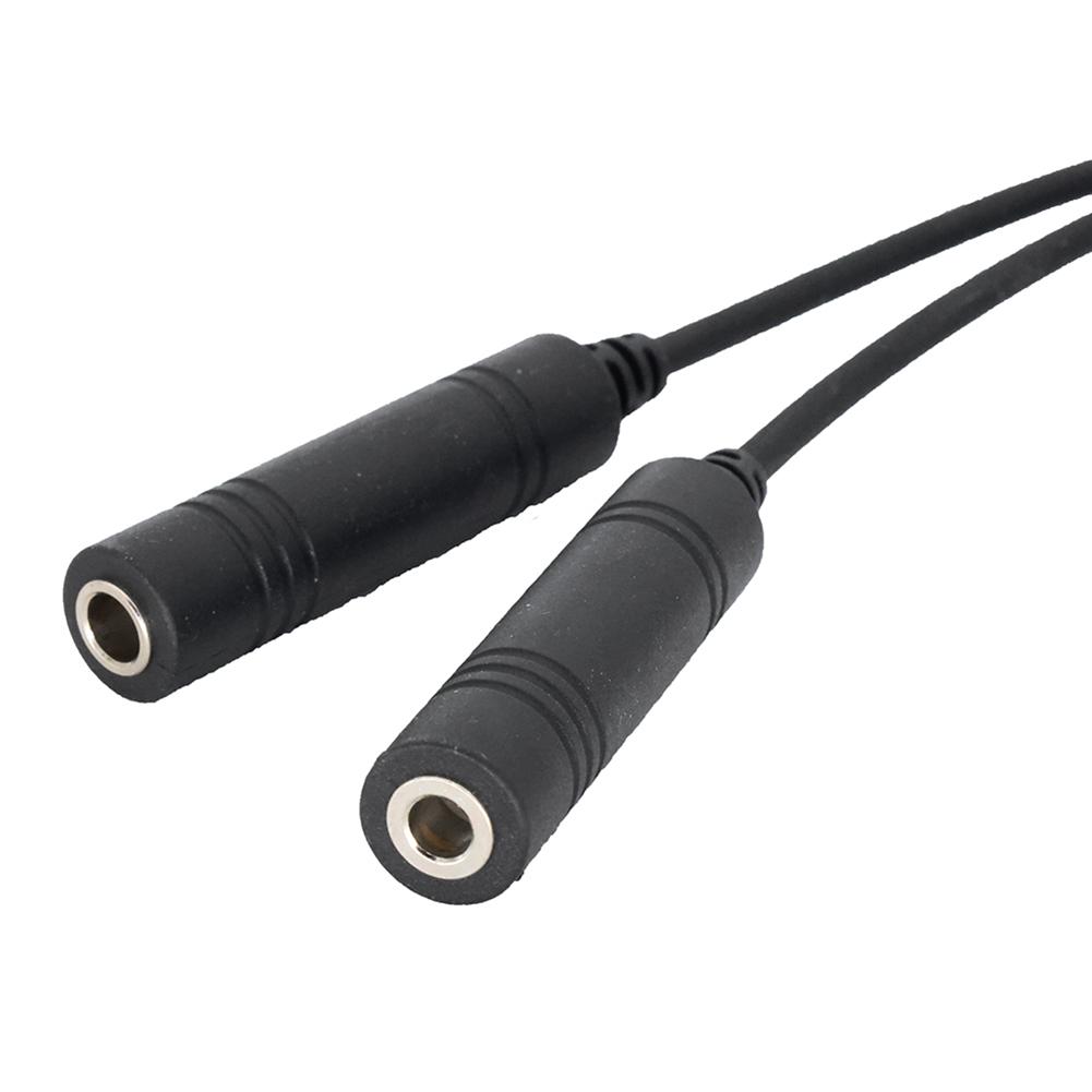 GA Dual Plugs To Airbus 5 Pin XLR Adapter Universal Aviation Headphone Cable for Aviation Communication
