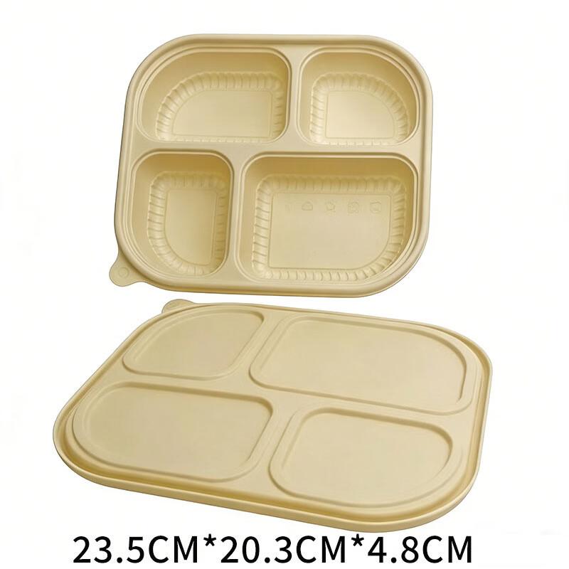 Eco-Friendly Corn Starch Biodegradable Disposable Food Containers with Lids