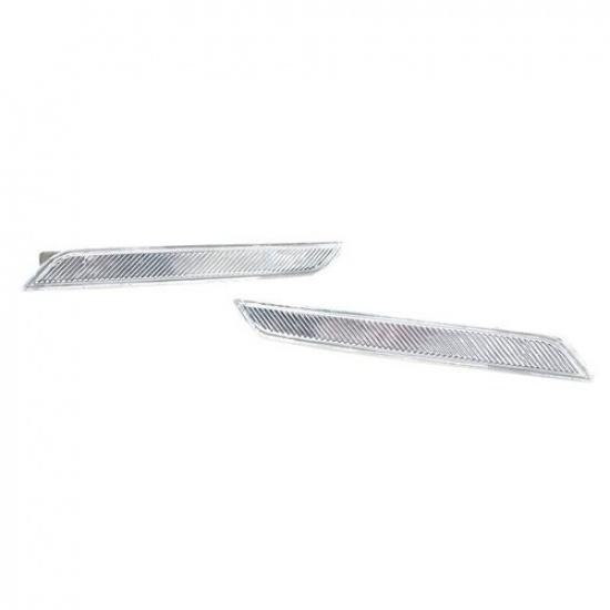 Pair Front Bumper Side Marker Reflector Lights For BMW X6 E71 E72 X5M 2008-2014