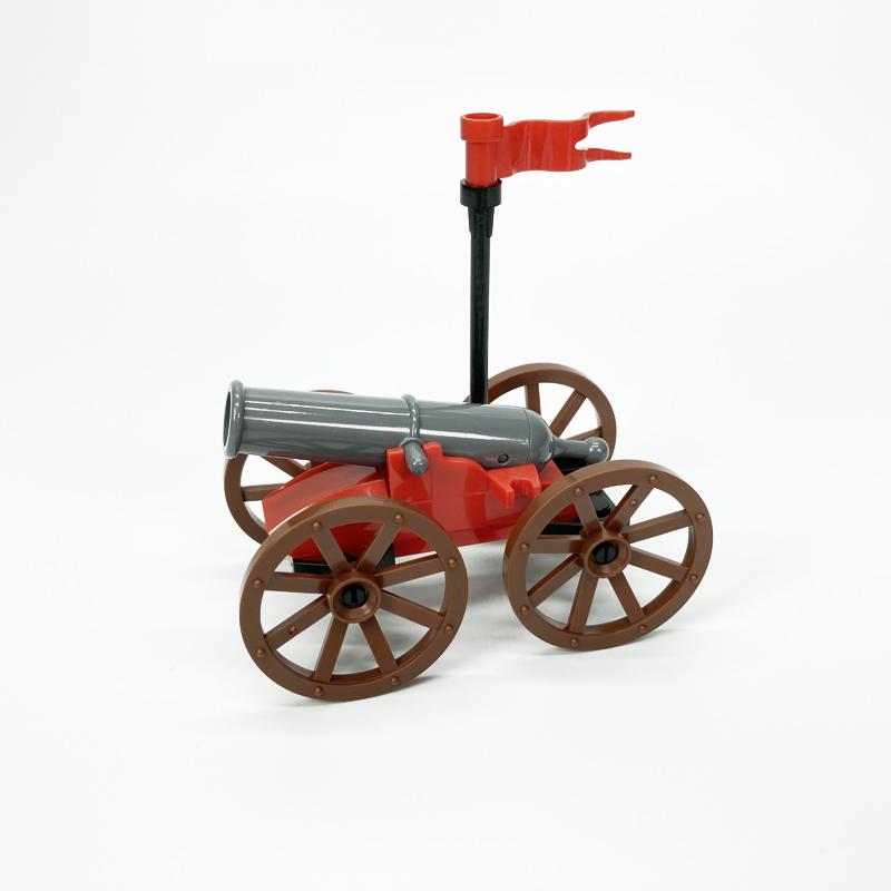 Puzzle Briques de Construction Assemblées Canon Arme Militaire Jouet en Plastique DIY Pièces Accessoires Éclaircissement Éducatif pour Enfants