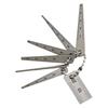 3710 6+20mm Gap Gauge Set Pocket Small Ruler Set Tapered Ruler 1 To 5 To 5.5 To 6 To 6.5 To 7.5 Small Size Light Weight Clear
