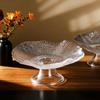 Luxury Lace Glass Fruit Bowl for Living Room Tabletop Display