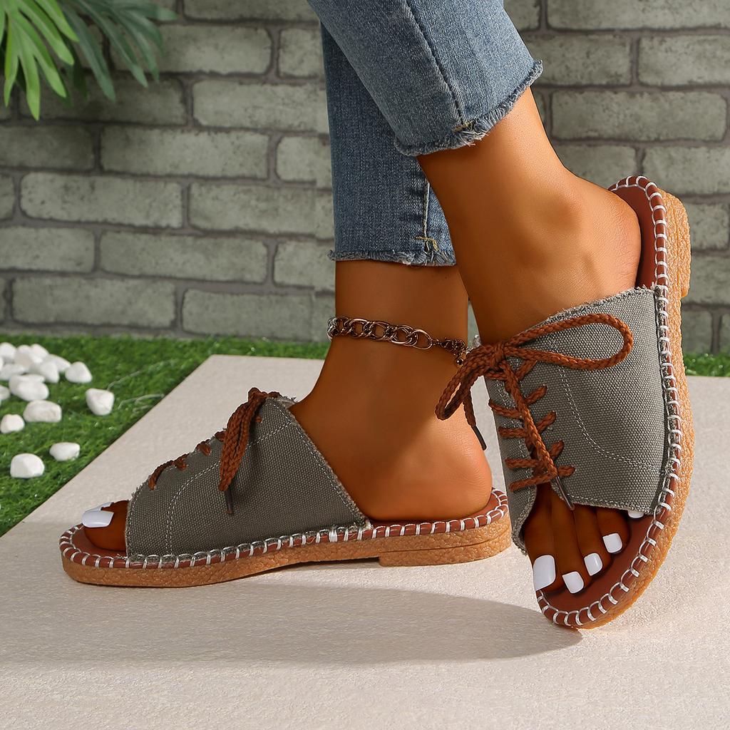 Temu große Rindersehnensohle Kreuzgurt Außenhandel europäischen und amerikanischen Stil Ein-Wort-Riemen coole Hausschuhe 2025 Sommer Strand Damenschuhe