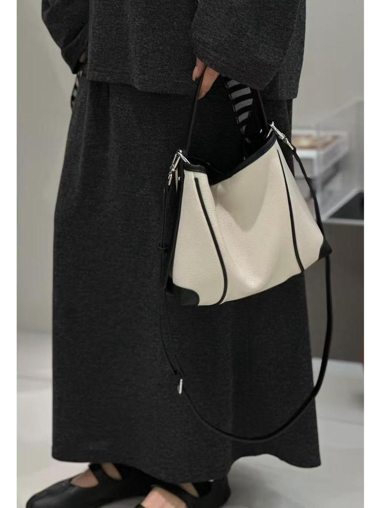 Luxury Matte Leather Crossbody Underarm Bag for Women - 2025 Autumn/Winter Casual Commuter Style