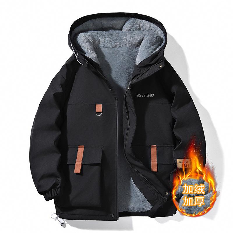 

24 Winter new trendy brand jacket men s fashion hooded youth street trendy brand 3XL
