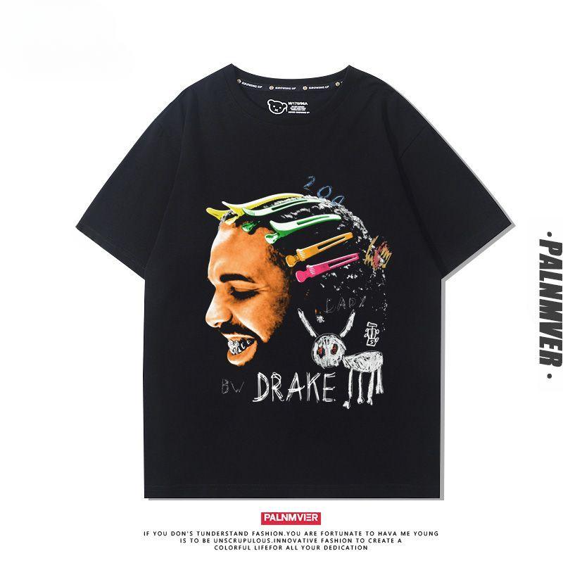 Hip Hop Drake Drake Nieuw Album voor All The Dogs Korte Mouw Heren T-Shirt Street Europese en Amerikaanse Trend Kleding Zomer
