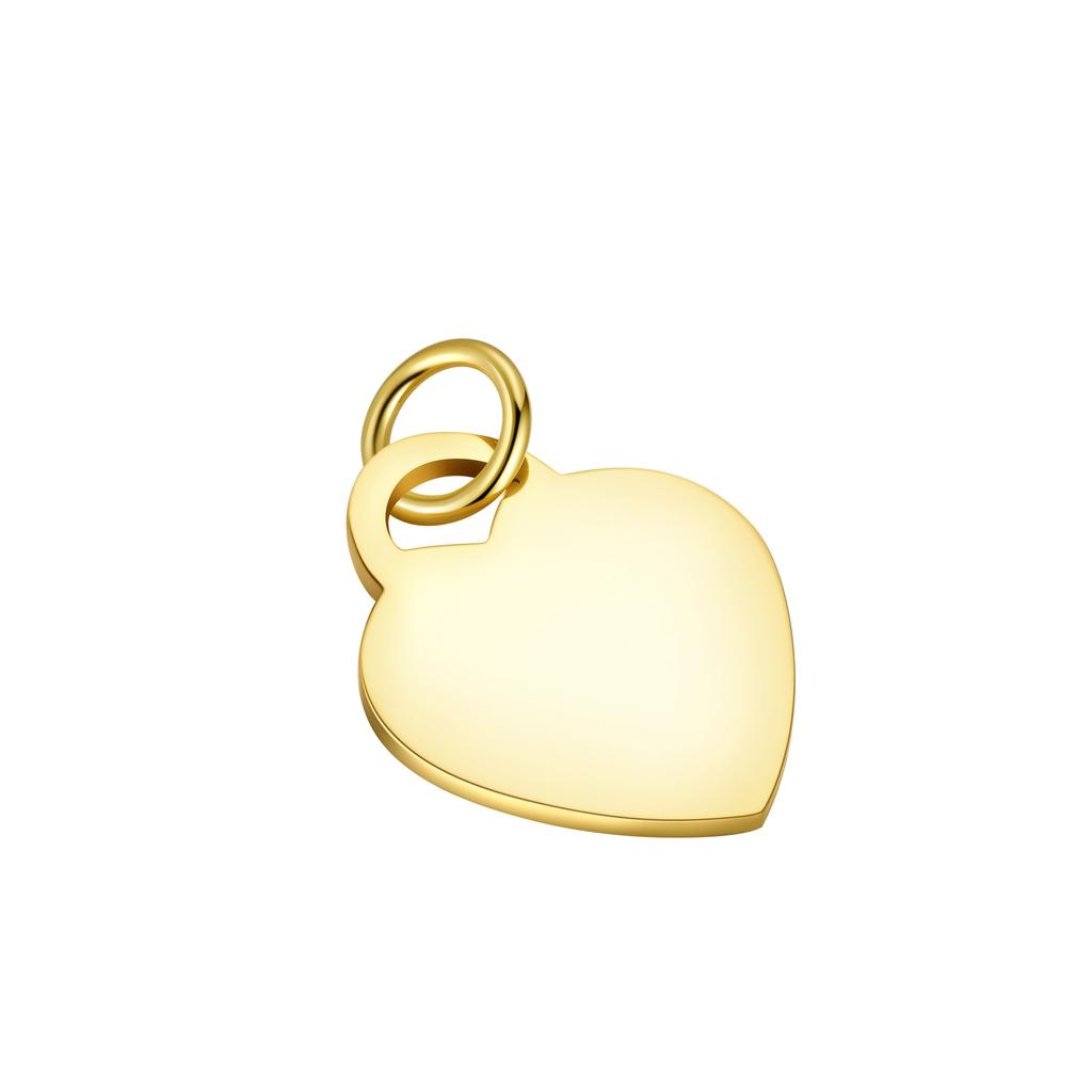 High Quality 925 Sterling Silver Hear Peach Shaped Pendant Coin for Necklace Bracelet Charm DIY logo