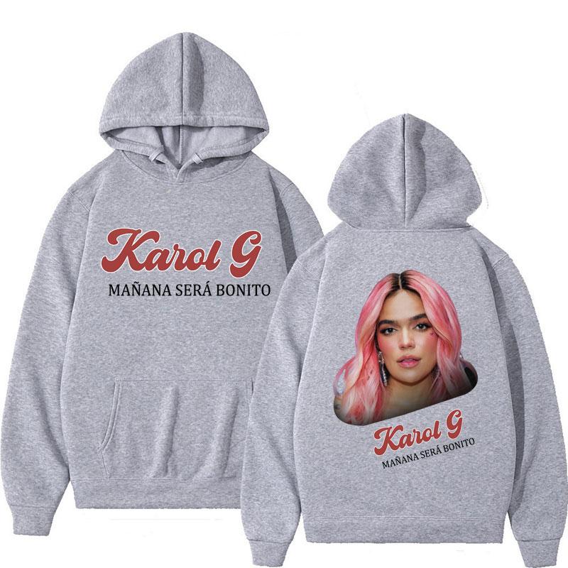 Karol G Manana Sera Bonito Vintage Hoodies Fashion Hip Hop Hooded Sweatshirt Oversized Warm Hoodie Streetwear Fans Gift
