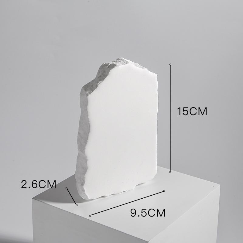 INS white plaster decoration stone ornaments cosmetics photography props jewelry shooting scene layout irregular stones