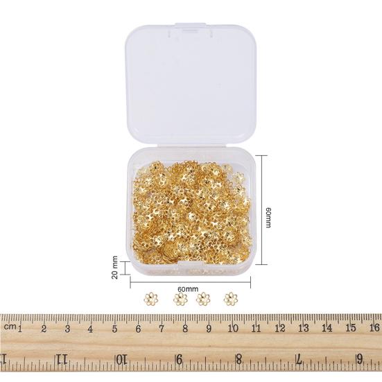 500 st 6 mm distanspärlor hattar mini polerade hårda multipla distanshattar