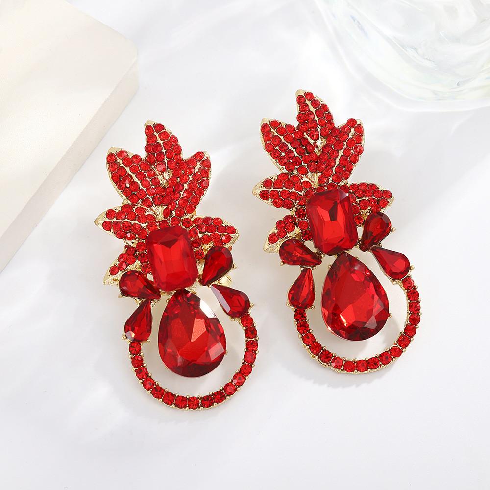 Modische Europäischer Stil Zirkon Hängeohrringe Für Damen Eleganter Schmuck Geschenk